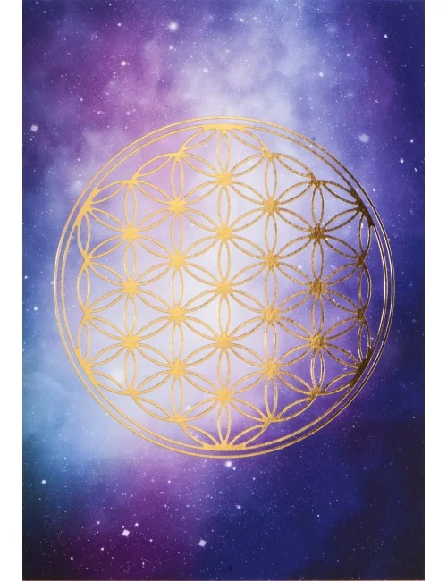 Blume des Lebens Postkarte