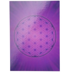 Postkarte - Blume des Lebens - Violett DINA6