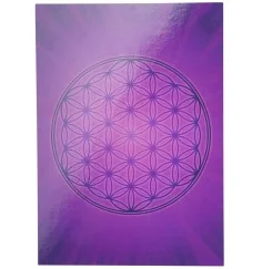 Postkarte - Blume des Lebens - Violett DINA6