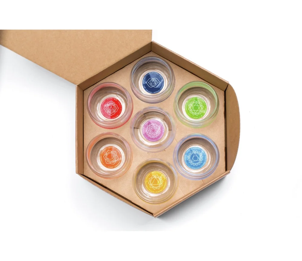 Mythos Gläserset - Chakra - 7er Pack - je Chakra 1x