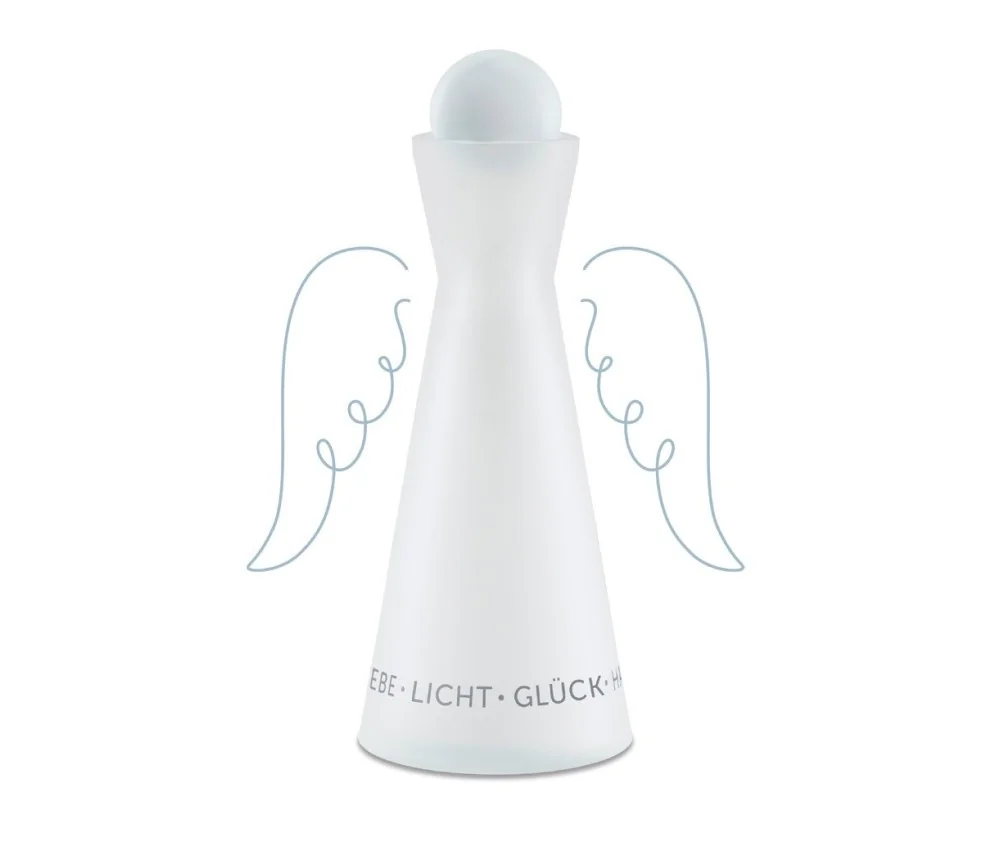 Angel´s Choice Karaffe- mit weißer Glaskugel Deckel - 1L ca. 25,5 cm