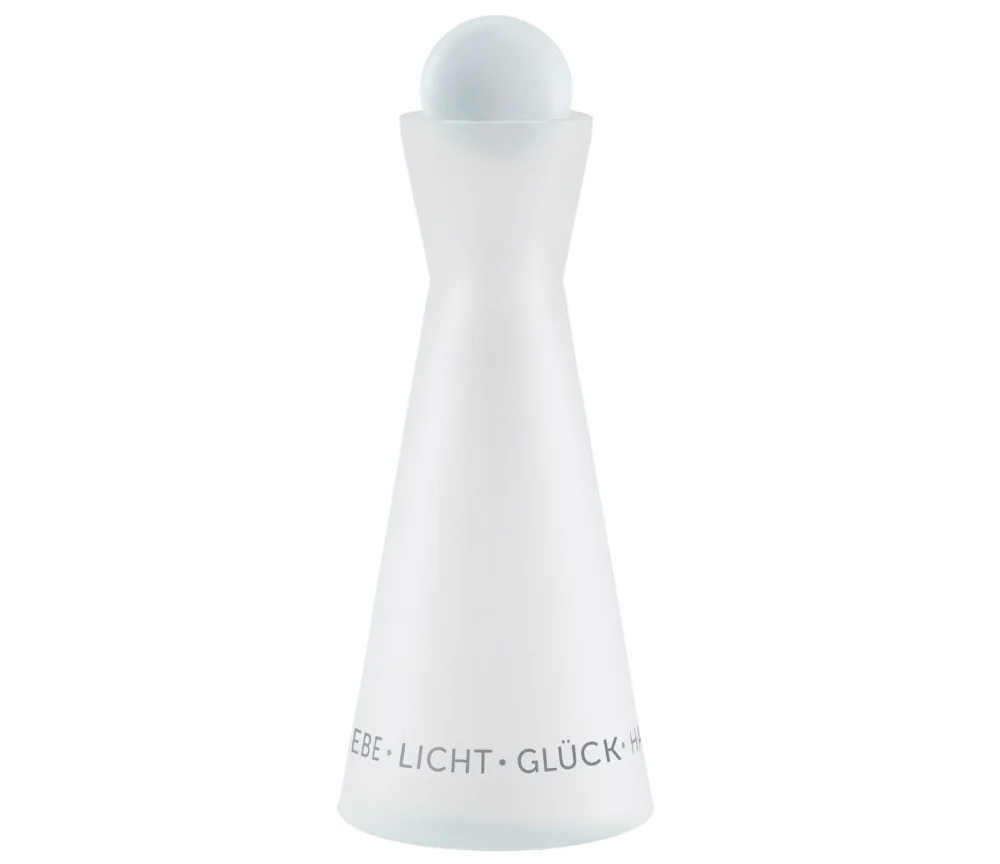 Angel´s Choice Karaffe- mit weißer Glaskugel Deckel - 1L ca. 25,5 cm