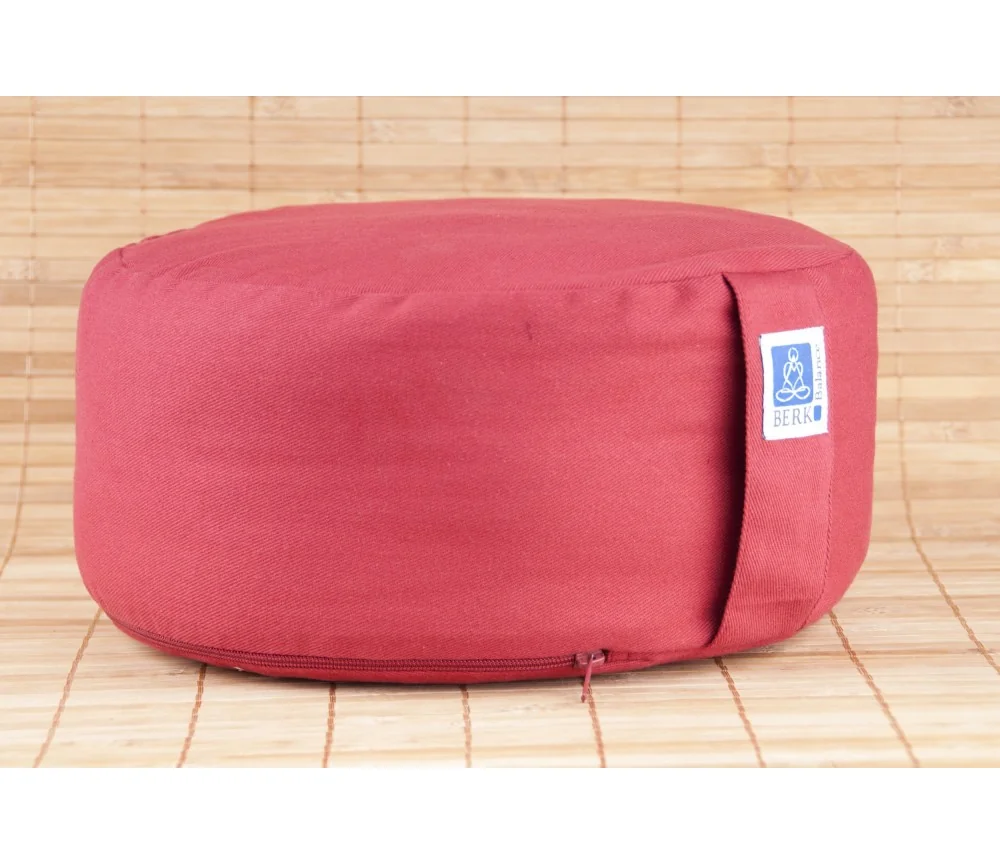 Zen Kissen, rot - mit Kapok gefüllt 30 x 15 cm