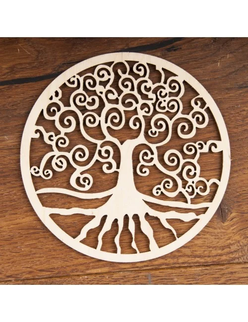 Yggdrasil aus Holz 12 cm - 5er Pack