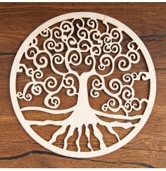 Yggdrasil  aus Holz 18 cm - 3 er Pack