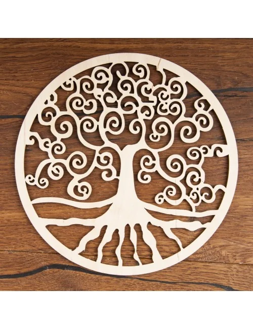 Yggdrasil aus Holz 18 cm - 3 er Pack
