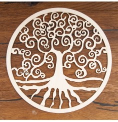 Yggdrasil aus Holz 24 cm - 3 er Pack