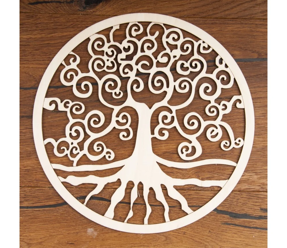 Yggdrasil aus Holz 24 cm - 3 er Pack