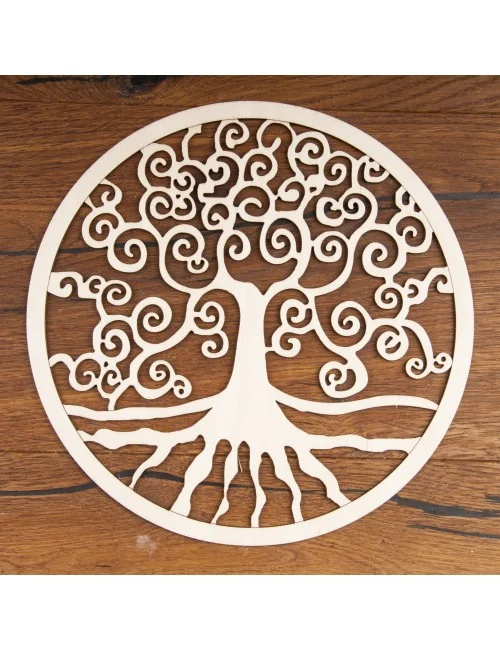 Yggdrasil aus Holz 24 cm - 3 er Pack