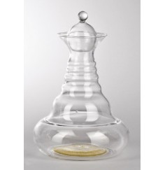 Vitalkaraffe - Golden Alladin - mit Stöpsel 1,3 l - mit goldener Blume des Lebens