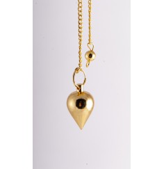 Pendel - Tropfen - Messing vergoldet