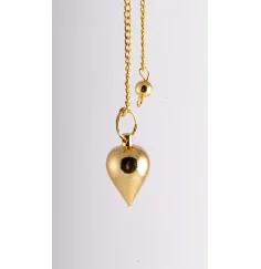 Pendel - Tropfen - Messing vergoldet