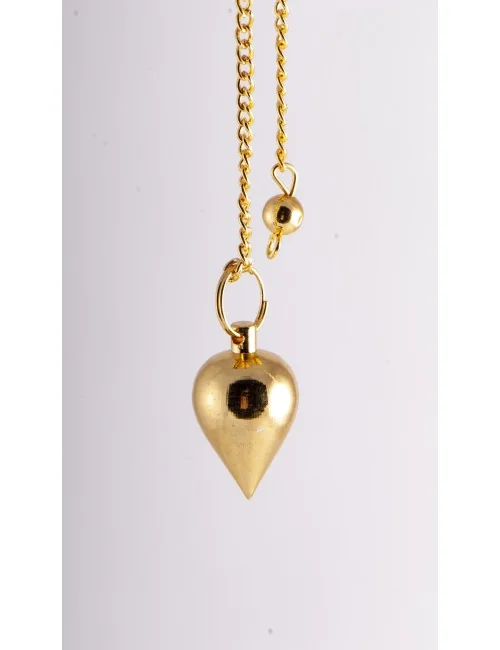 Pendel - Tropfen - Messing vergoldet