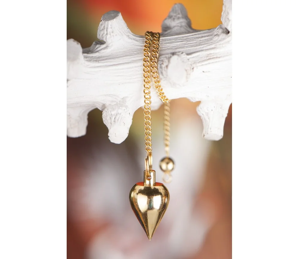 Pendel - Tropfen - Messing vergoldet