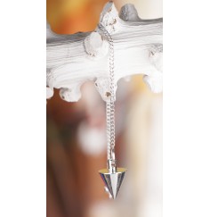 Pendel - Kegelpendel, Messing versilbert