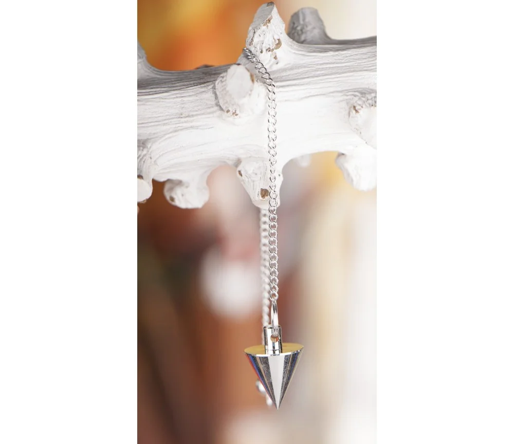 Pendel - Kegelpendel, Messing versilbert