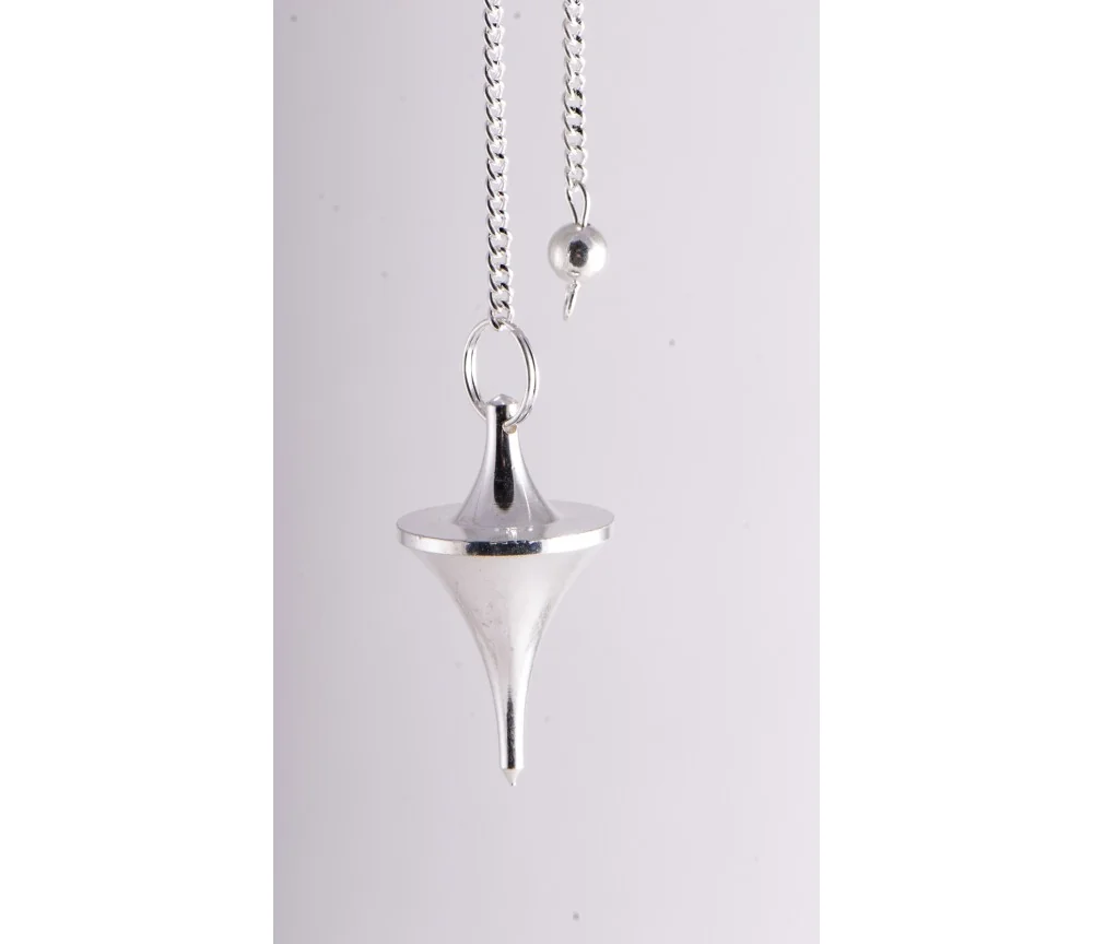 Pendel - Trichterpendel, Messing versilbert