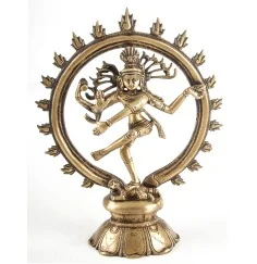 Statue - Shiva - 24 cm - Messing