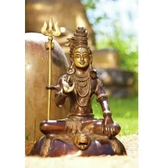 Statue - Shiva - 18 cm - aus Messing