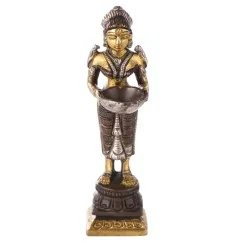 Statue - Lakshmi - stehend Messing ca.10,5 cm
