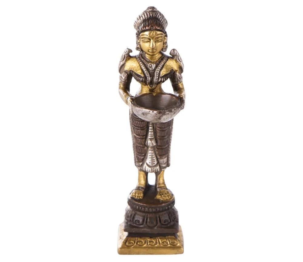Statue - Lakshmi - stehend Messing ca.10,5 cm