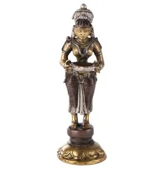 Statue - Lakshmi - stehend Messing ca.14 cm