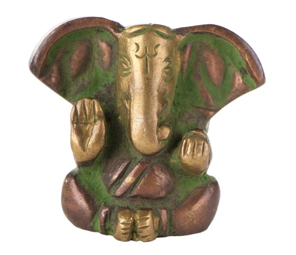Statue - Ganesha aus Messing 3 cm