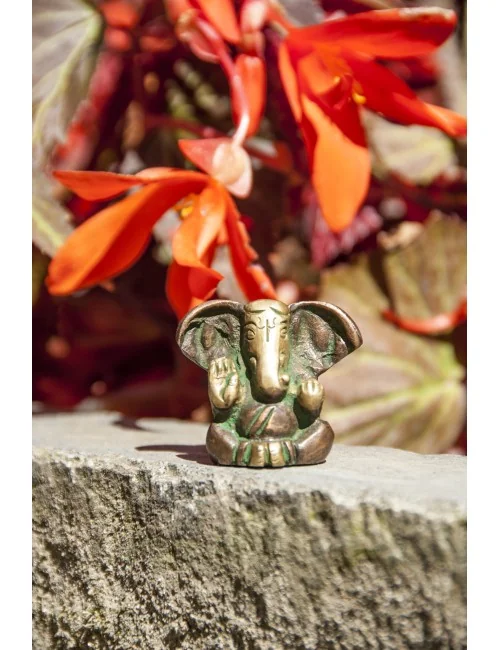 Statue - Ganesha aus Messing 3 cm