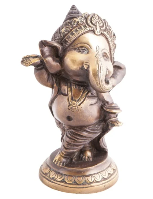 Statue - Baby Ganesha -aus Messing ca. 12,5 cm