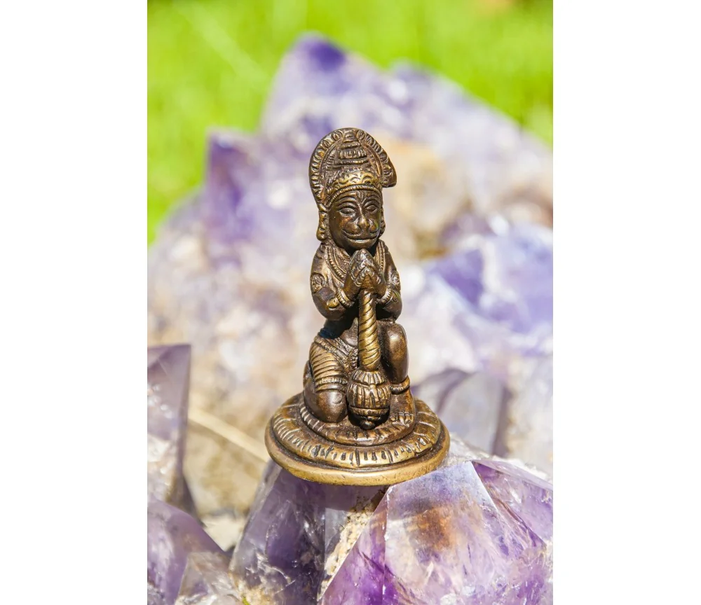 Statue - Hanuman - Messing, ca. 8,5 cm