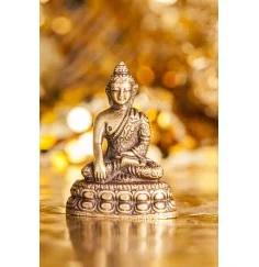 Statue - Shakyamuni Buddha Statue - Messing ca.5,5 cm