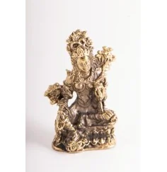 Statue - Miniaturfigur Grüne Tara - Messing ca. 3,5 cm