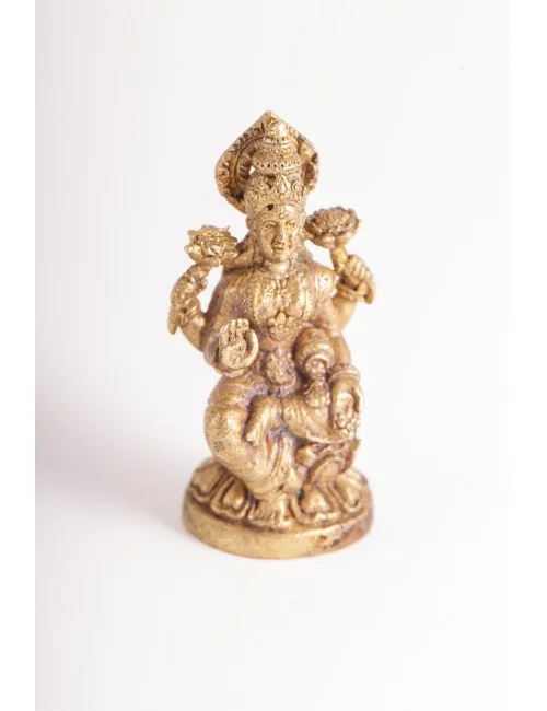 Statue - Miniaturfigur Lakshmi - Messing ca. 3 cm