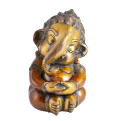 Statue - Baby - Ganesha - Messing ca. 21cm