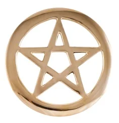 Pentagramm Messing, groß - 11,5cm