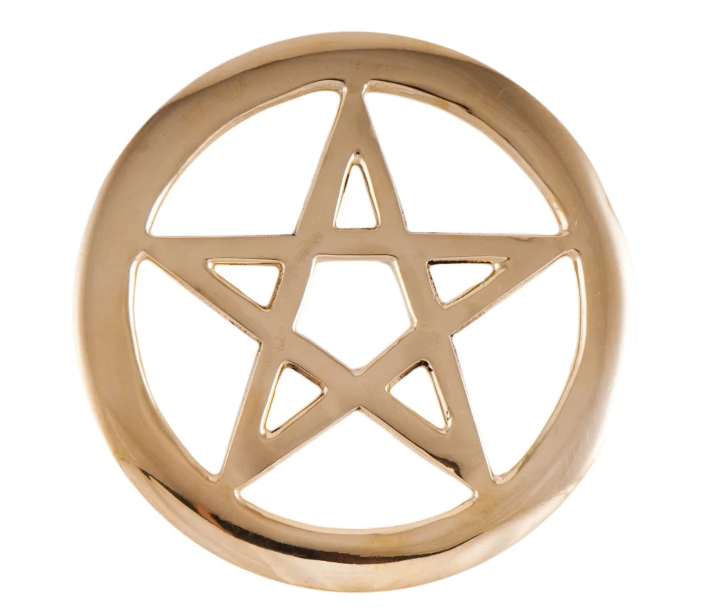 Pentagramm Messing, groß - 11,5cm