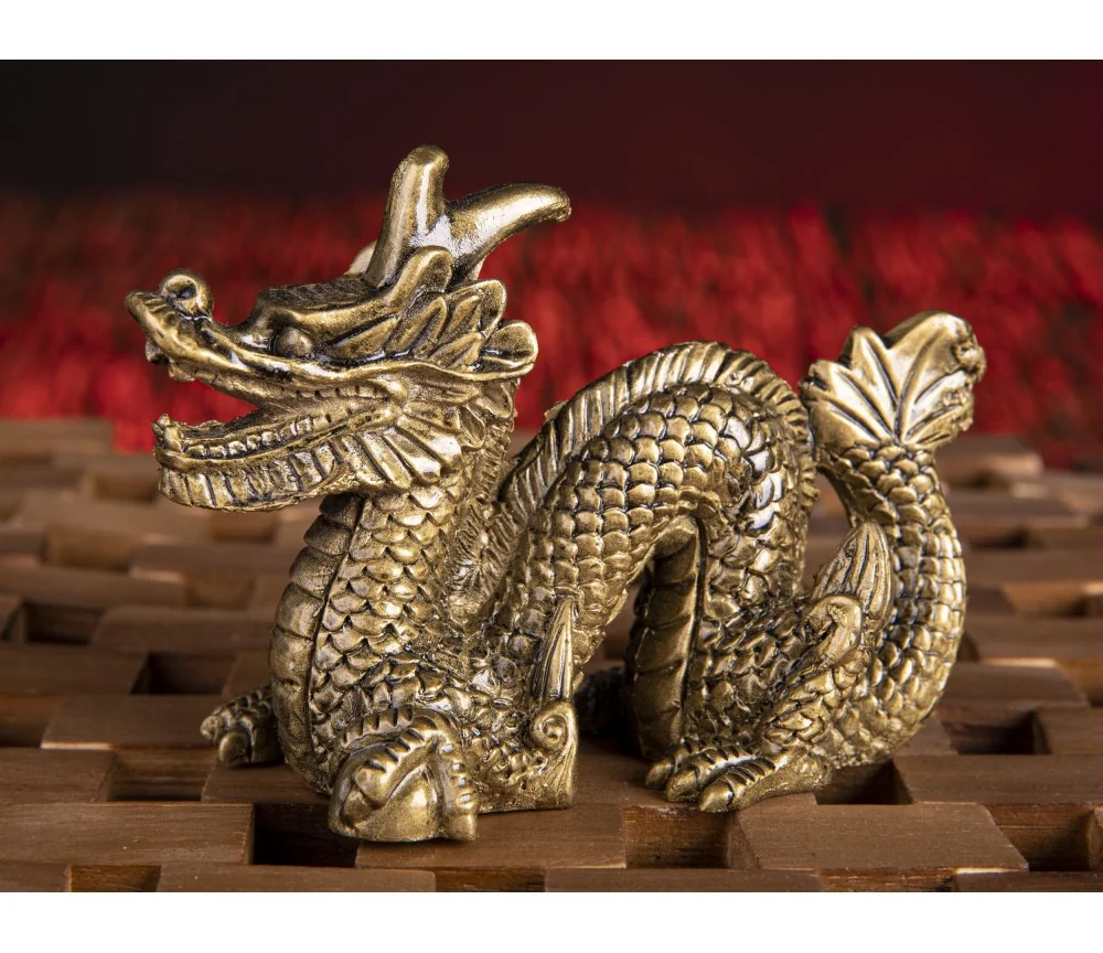 Statue - Drache, klein - Kunstharz ca. 7,5x 10,5 cm