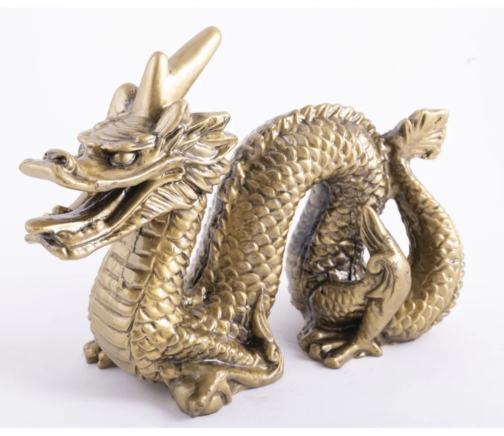 Statue - Drache, groß - Kunstharz ca. 18,5x 14 cm