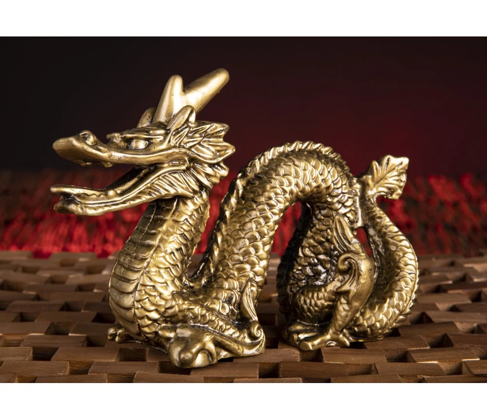 Statue - Drache, groß - Kunstharz ca. 18,5x 14 cm