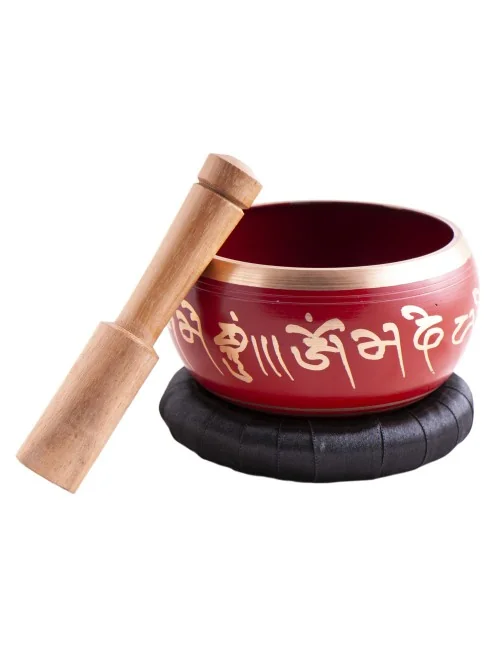 Klangschalen Set- Lotus, rot ca. 13 cm