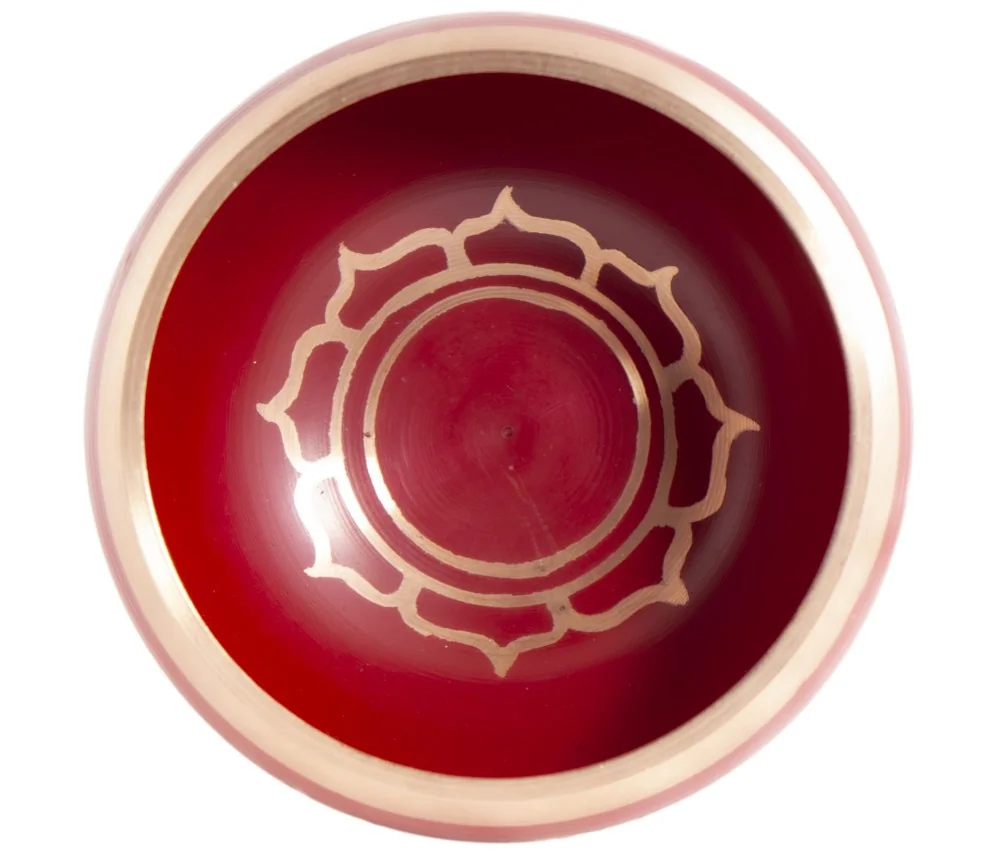 Klangschalen Set- Lotus, rot ca. 13 cm