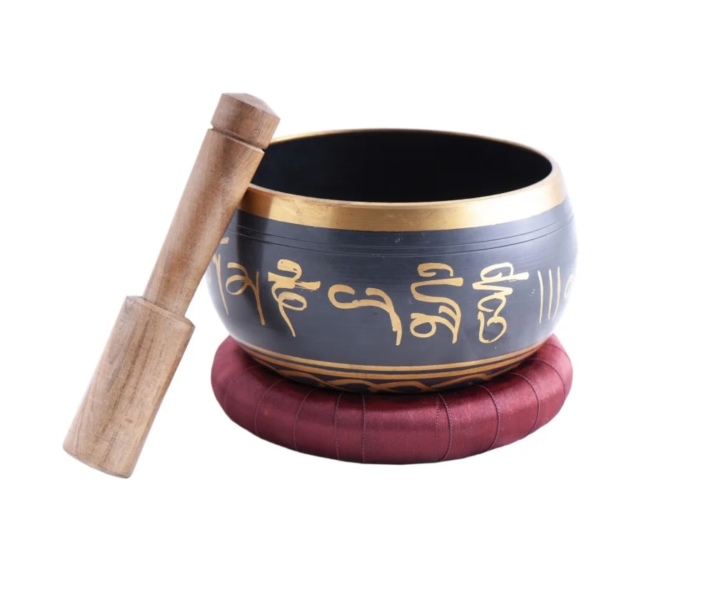 Klangschalen Set - OM, schwarz ca. 11,5 cm