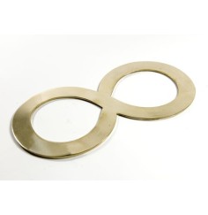 Symbol - Liegende Acht 8  aus Messing -  groß, ca. 22 cm