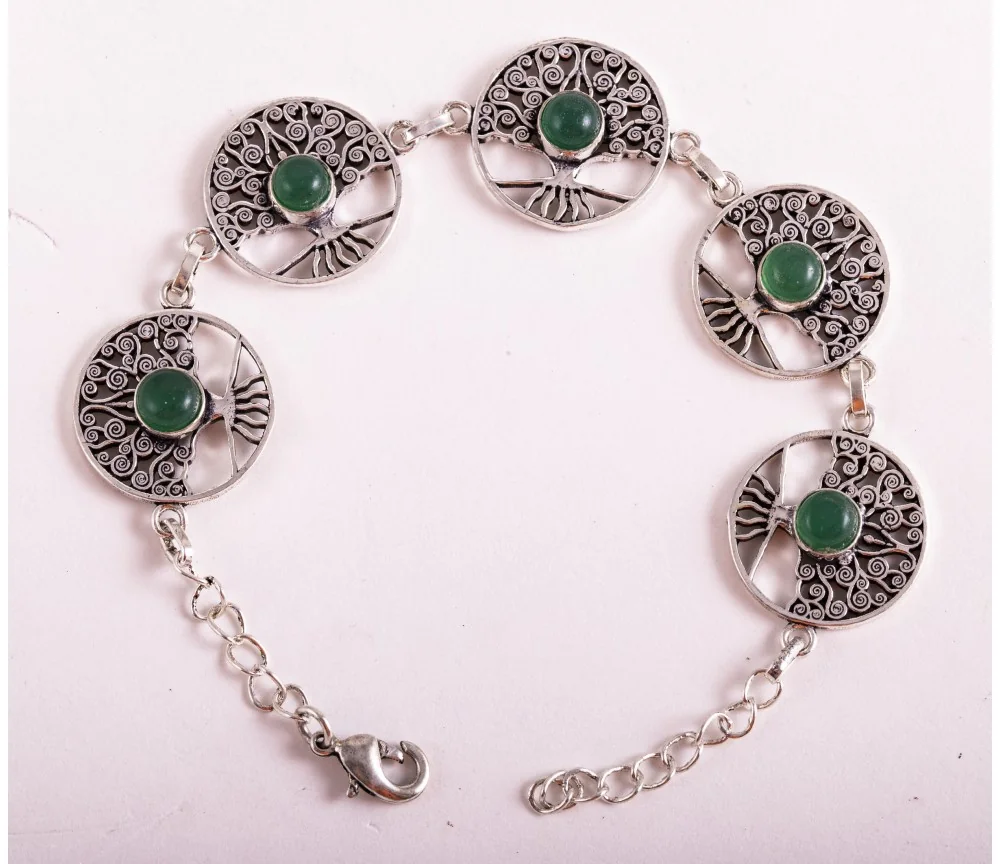 Armband - Yggdrasil Messing versilbert