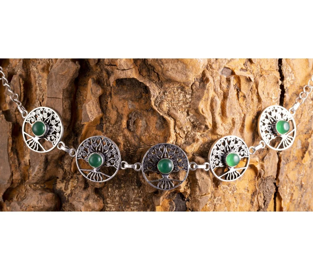 Armband - Yggdrasil Messing versilbert