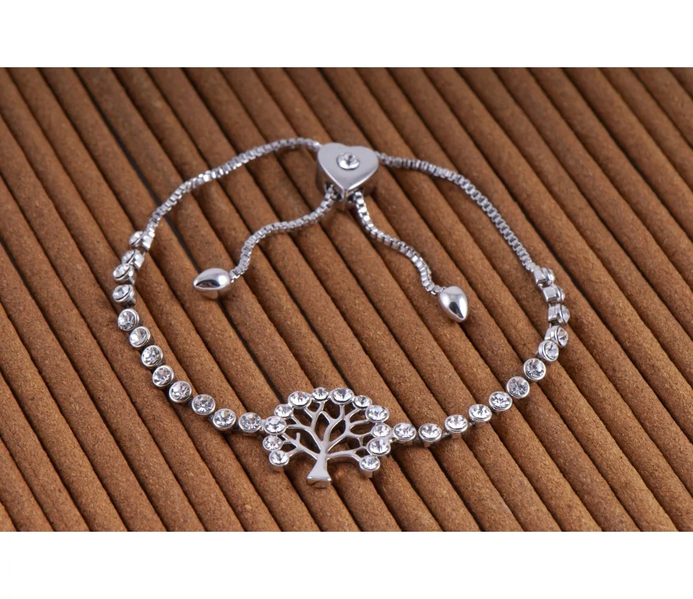 Armband - Yggdrasil mit Strasssteinen