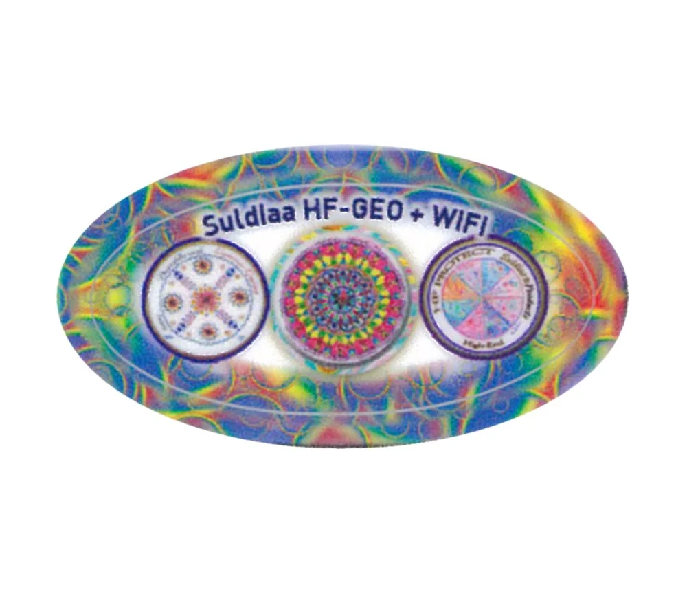 Suldiaa®products - Aufkleber- HF Protect E-Smog Harmonisierung - Hochfrequenzentstörer, 3cm