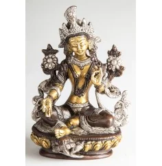 Statue - Grüne Tara - Messing ca. 14 cm