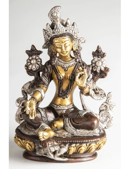 Statue - Grüne Tara - Messing ca. 14 cm