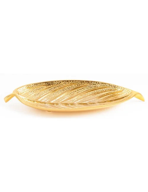 Räucherstäbchenhalter - Blatt, vergoldet